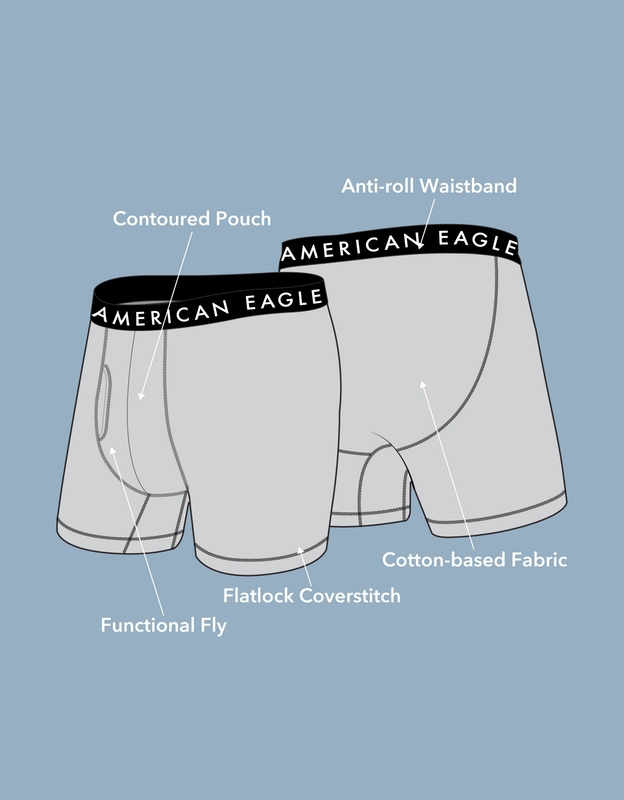 Buy American Eagle Men Blue Palms 6 Inches Flex Boxer Briefs online