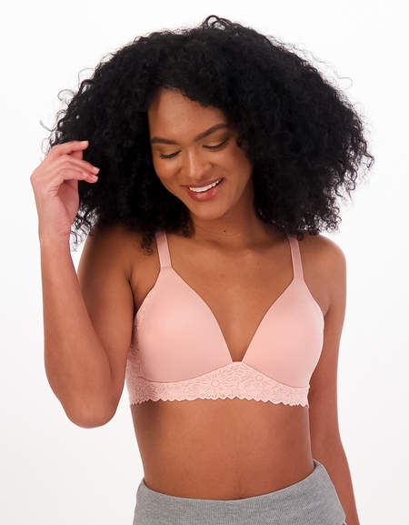 Shop Aerie Real Sunnie Wireless Lightly Lined Blossom Lace Trim Bra online